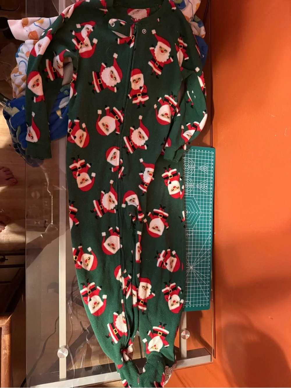 Carter's Kids Fleece Pajama Set - Blue, Green & Pink Prints